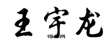 胡問遂王宇龍行書個性簽名怎么寫