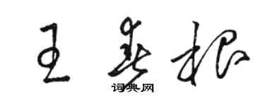 駱恆光王春根草書個性簽名怎么寫