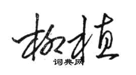 駱恆光柳植草書個性簽名怎么寫