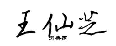 王正良王仙芝行書個性簽名怎么寫