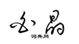 梁錦英白晶草書個性簽名怎么寫