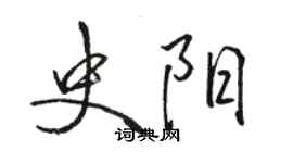 駱恆光史陽行書個性簽名怎么寫