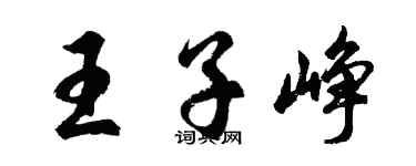 胡問遂王子崢行書個性簽名怎么寫