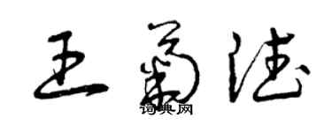 曾慶福王菊德草書個性簽名怎么寫