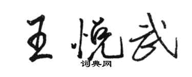 駱恆光王悅武行書個性簽名怎么寫