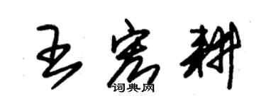 朱錫榮王宏耕草書個性簽名怎么寫