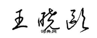梁錦英王曉歐草書個性簽名怎么寫