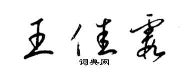 梁錦英王佳霞草書個性簽名怎么寫