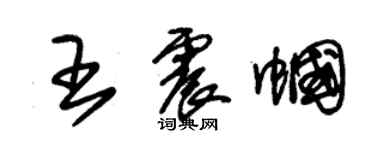 朱錫榮王震幗草書個性簽名怎么寫