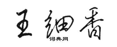 駱恆光王細香行書個性簽名怎么寫