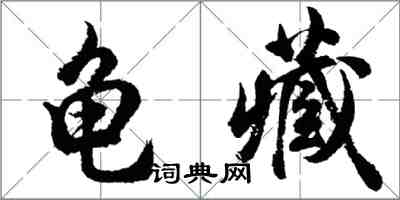 胡問遂龜藏行書怎么寫