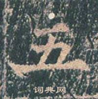 王玄宗在王洪範碑中寫的五