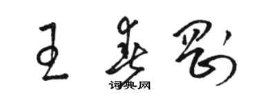 駱恆光王春剛草書個性簽名怎么寫