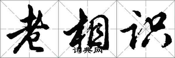 胡問遂老相識行書怎么寫