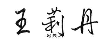 駱恆光王莉丹行書個性簽名怎么寫