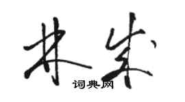 駱恆光林成草書個性簽名怎么寫