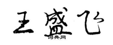 曾慶福王盛飛行書個性簽名怎么寫