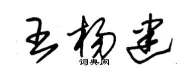 朱錫榮王楊建草書個性簽名怎么寫