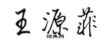 駱恆光王源菲行書個性簽名怎么寫