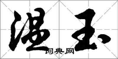 胡問遂溫玉行書怎么寫