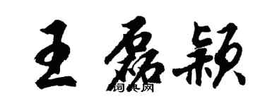 胡問遂王磊穎行書個性簽名怎么寫