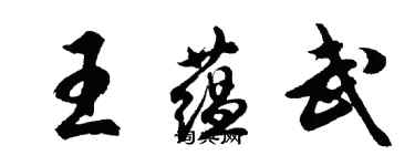 胡問遂王蘊武行書個性簽名怎么寫