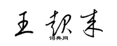 梁錦英王起來草書個性簽名怎么寫