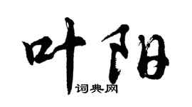 胡問遂葉陽行書個性簽名怎么寫