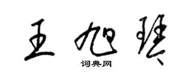 梁錦英王旭琴草書個性簽名怎么寫