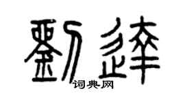 曾慶福劉達篆書個性簽名怎么寫