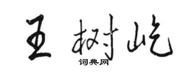 駱恆光王樹屹行書個性簽名怎么寫