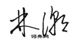 駱恆光林潮草書個性簽名怎么寫