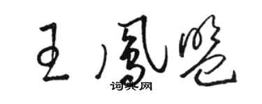 駱恆光王鳳盟草書個性簽名怎么寫