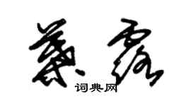 朱錫榮葉露草書個性簽名怎么寫