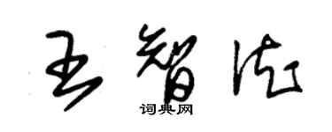 朱錫榮王智德草書個性簽名怎么寫