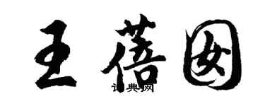 胡問遂王蓓囡行書個性簽名怎么寫