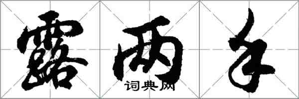 胡問遂露兩手行書怎么寫