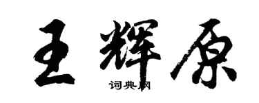 胡問遂王輝原行書個性簽名怎么寫