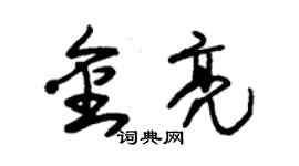 朱錫榮金亮草書個性簽名怎么寫