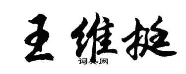 胡問遂王維挺行書個性簽名怎么寫