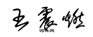 朱錫榮王震燃草書個性簽名怎么寫