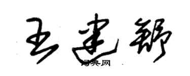 朱錫榮王建舒草書個性簽名怎么寫