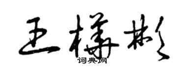 曾慶福王樺彬草書個性簽名怎么寫