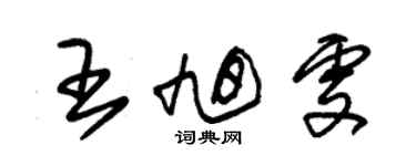 朱錫榮王旭雯草書個性簽名怎么寫