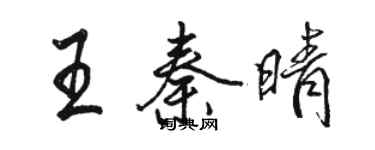 駱恆光王秦晴行書個性簽名怎么寫