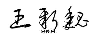 曾慶福王新魏草書個性簽名怎么寫