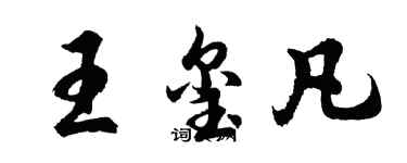 胡問遂王璽凡行書個性簽名怎么寫