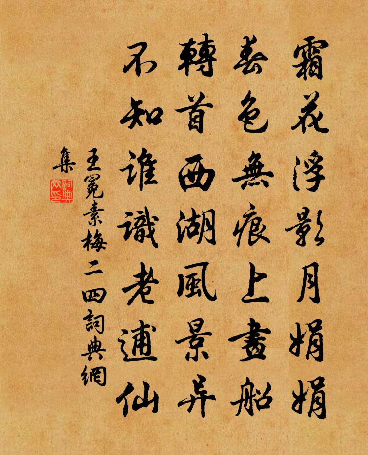 王冕素梅 二四書法作品欣賞