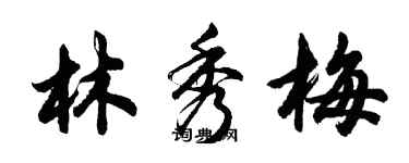 胡問遂林秀梅行書個性簽名怎么寫