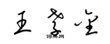 梁錦英王孝金草書個性簽名怎么寫